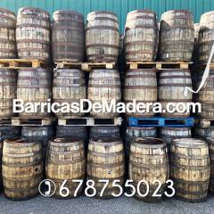 USED EX-BROURBON AND EX-BEER BARRELS 200 LITERS OAK WOOD